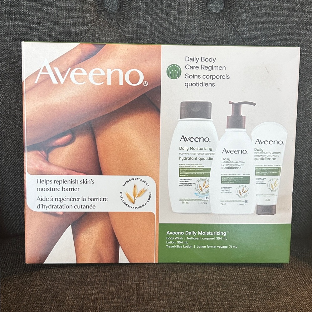 NEW 🆕 Aveeno Daily Body Care Regimen Gift Set - three pieces
